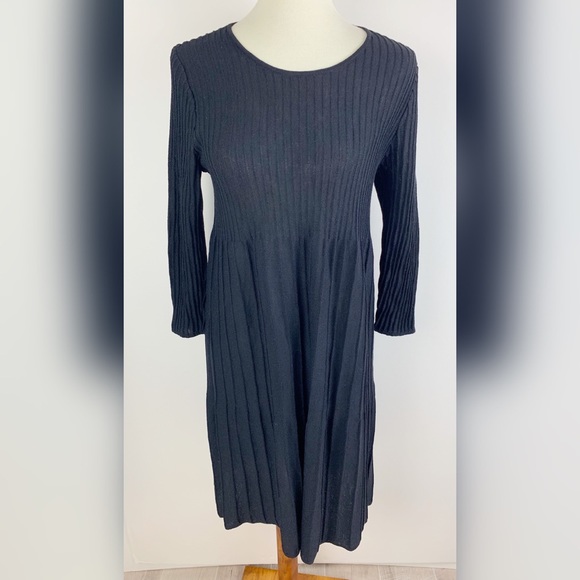 Eileen Fisher Dresses & Skirts - Eileen Fisher Black Basic Long-sleeve Dress 3311 Eileen Fisher Dresses & Skirts - Eileen Fisher Black Basic Long-sleeve Dress 3311